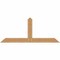 Ekena Millwork Portland Timber Gable Bracket, Western Red Cedar, 72"W x 30"H x 1 1/2"D x 5 1/2"F, 10/12 Pitch GBW072X30X0206POR00SWR - alternate 1